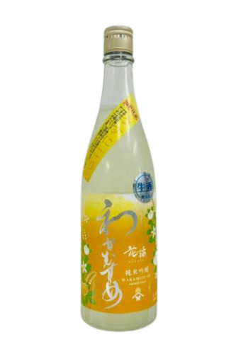 Rượu Sake WAKAMUSUME JUNMAI GINJO HANATACHIBANA CHOHANJE USUNIGORI MUROKANAMAGENSHU  (720ml)